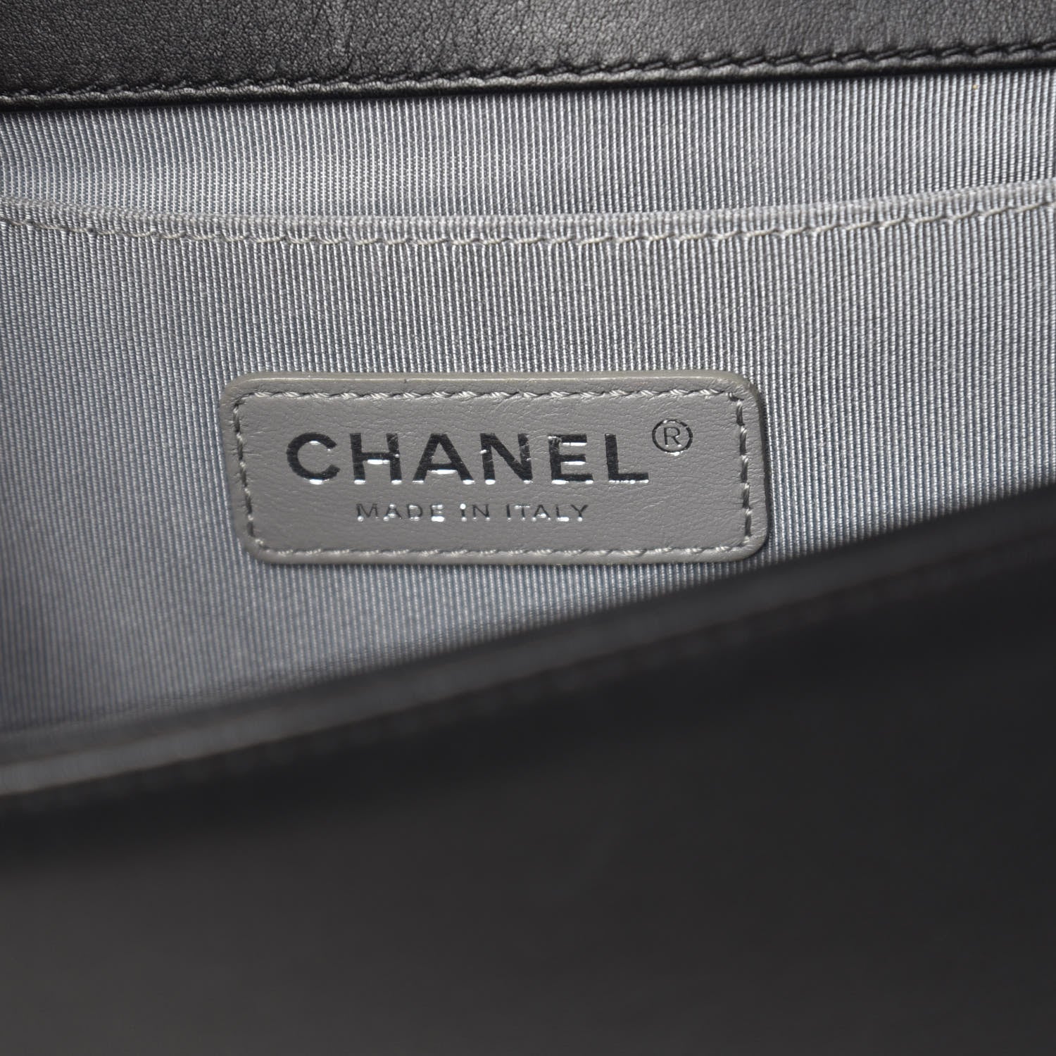 Chanel Calfskin Chevron Quilted Medium Boy Flap Black 6 of 12