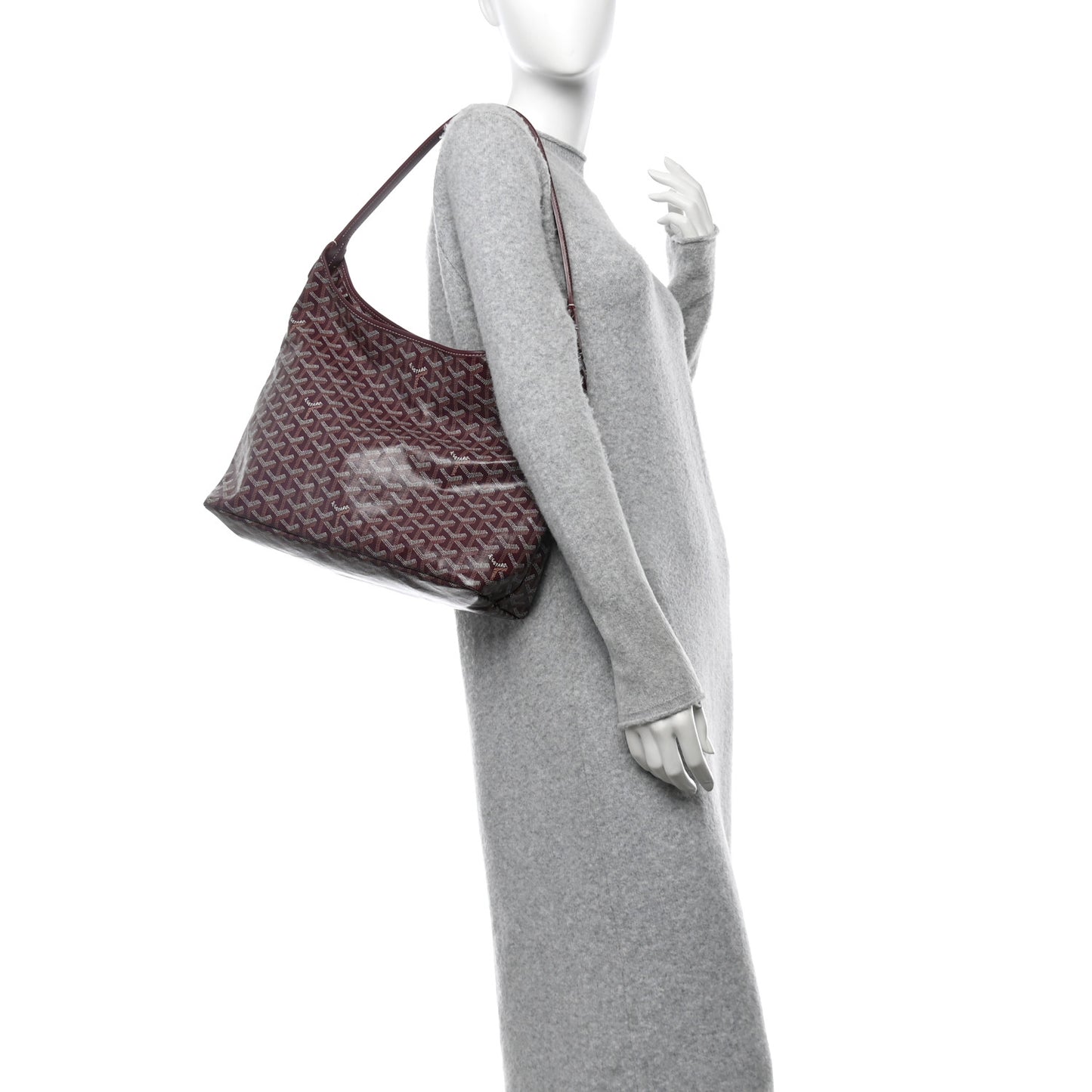 Goyardine Boheme Hobo Burgundy