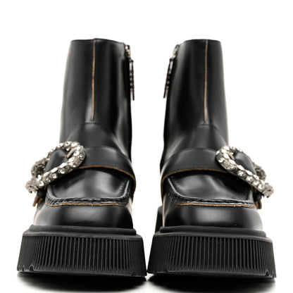 Gucci Cordovan Lux Dionysus Hunder Boots 37.5 Black 2 of 11
