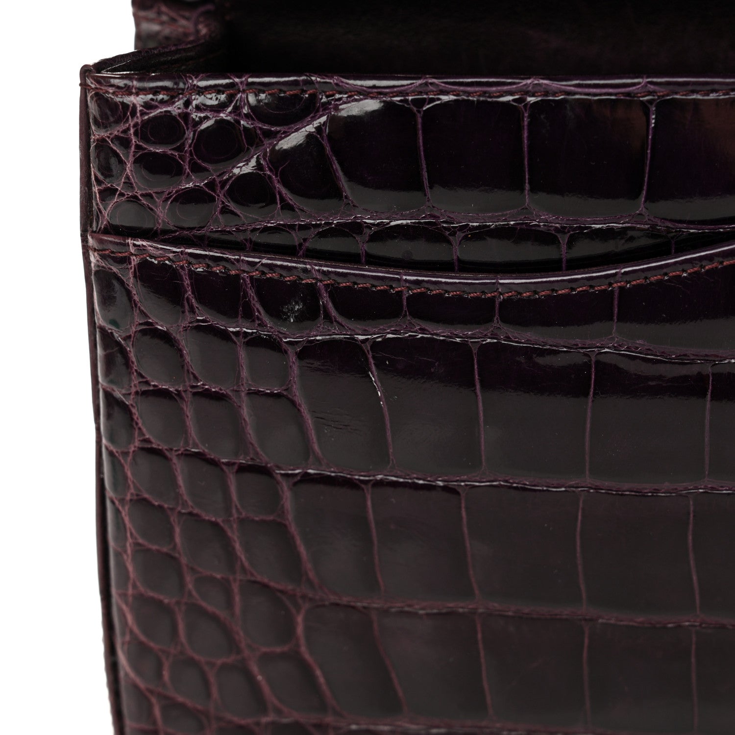 Chanel Alligator Medium Double Flap Purple 20 of 22