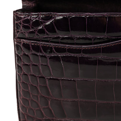 Chanel Alligator Medium Double Flap Purple 20 of 22
