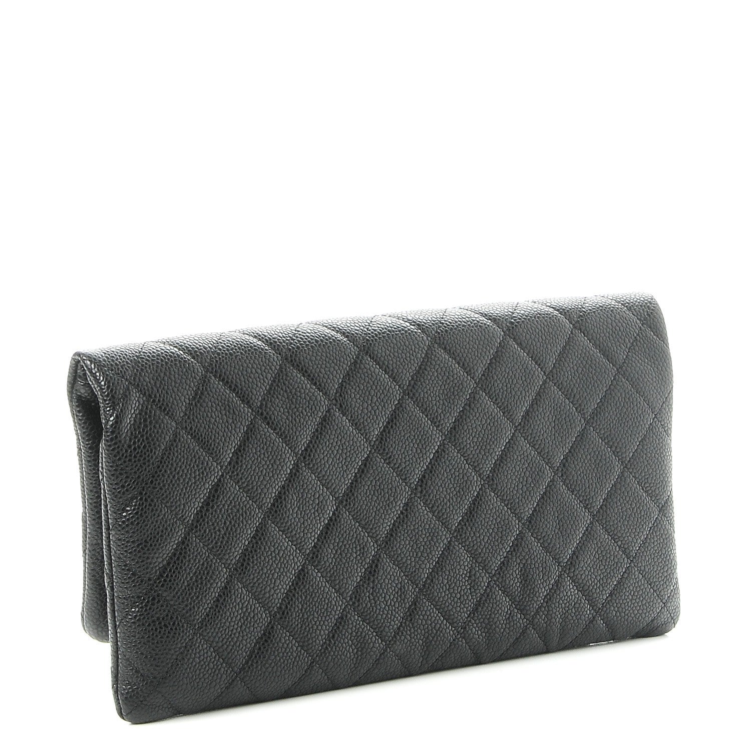 Chanel Caviar Quilted CC Beauty Clutch Black 3 of 9