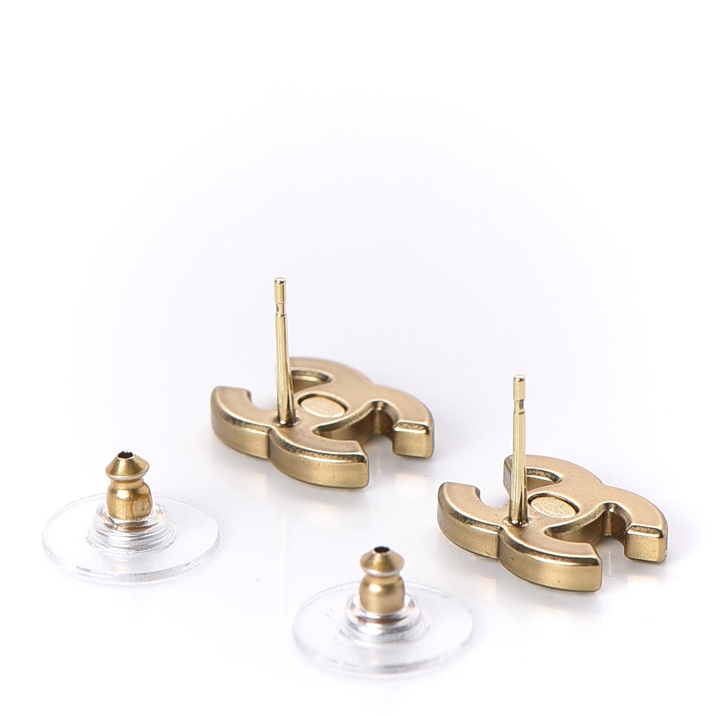 Crystal CC Earrings Gold