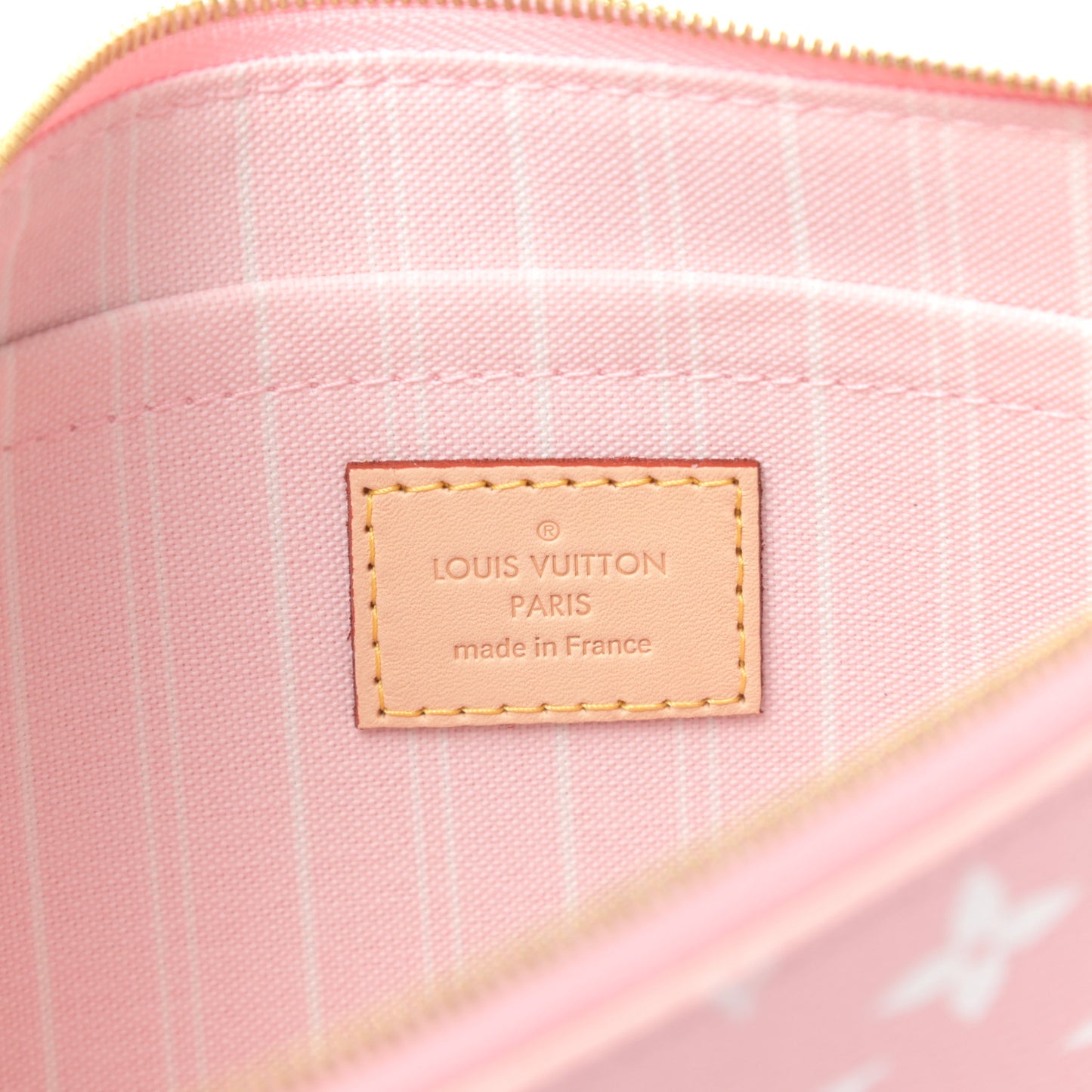 Monogram By The Pool Neverfull MM Pochette Light Pink