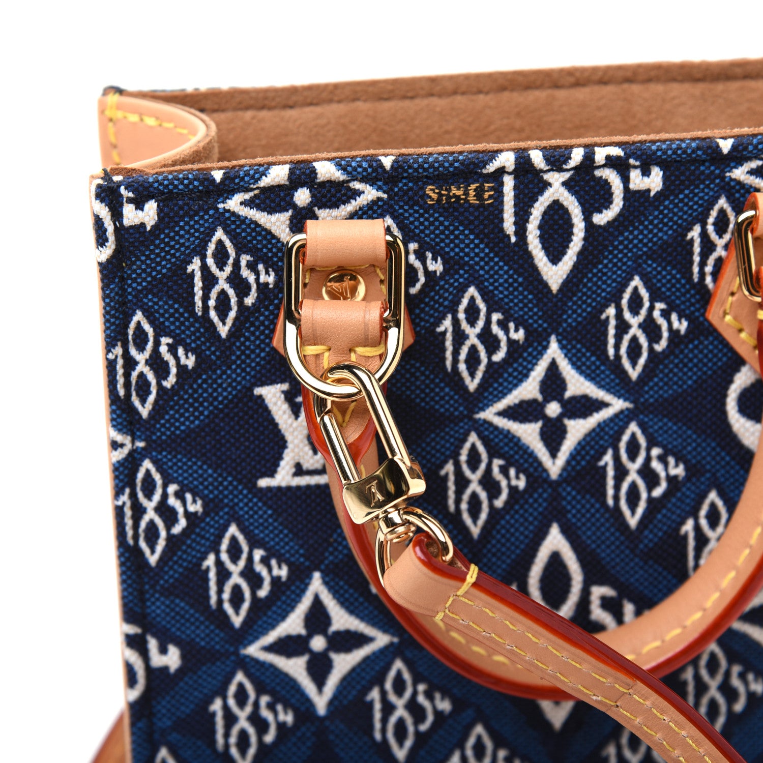Louis Vuitton Jacquard Since 1854 Petit Sac Plat Blue 12 of 14