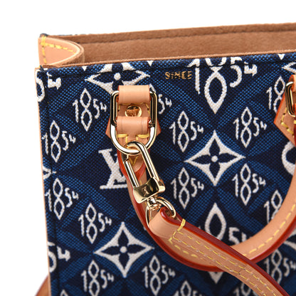 Louis Vuitton Jacquard Since 1854 Petit Sac Plat Blue 12 of 14