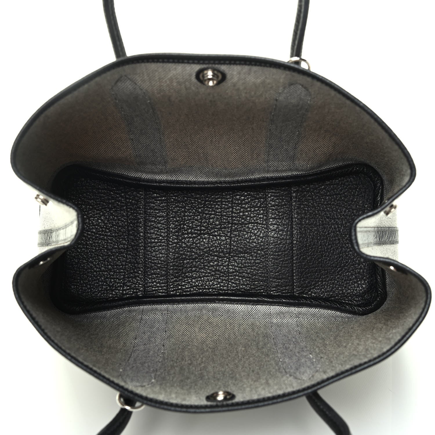 Hermes Twill D H Negonda Garden Party 30 TPM Ecru Black 4 of 4