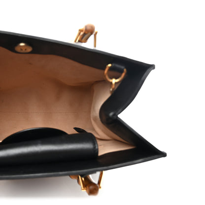 Gucci Calfskin Small Diana Tote Bag Black Yellow Fluo 9 of 21