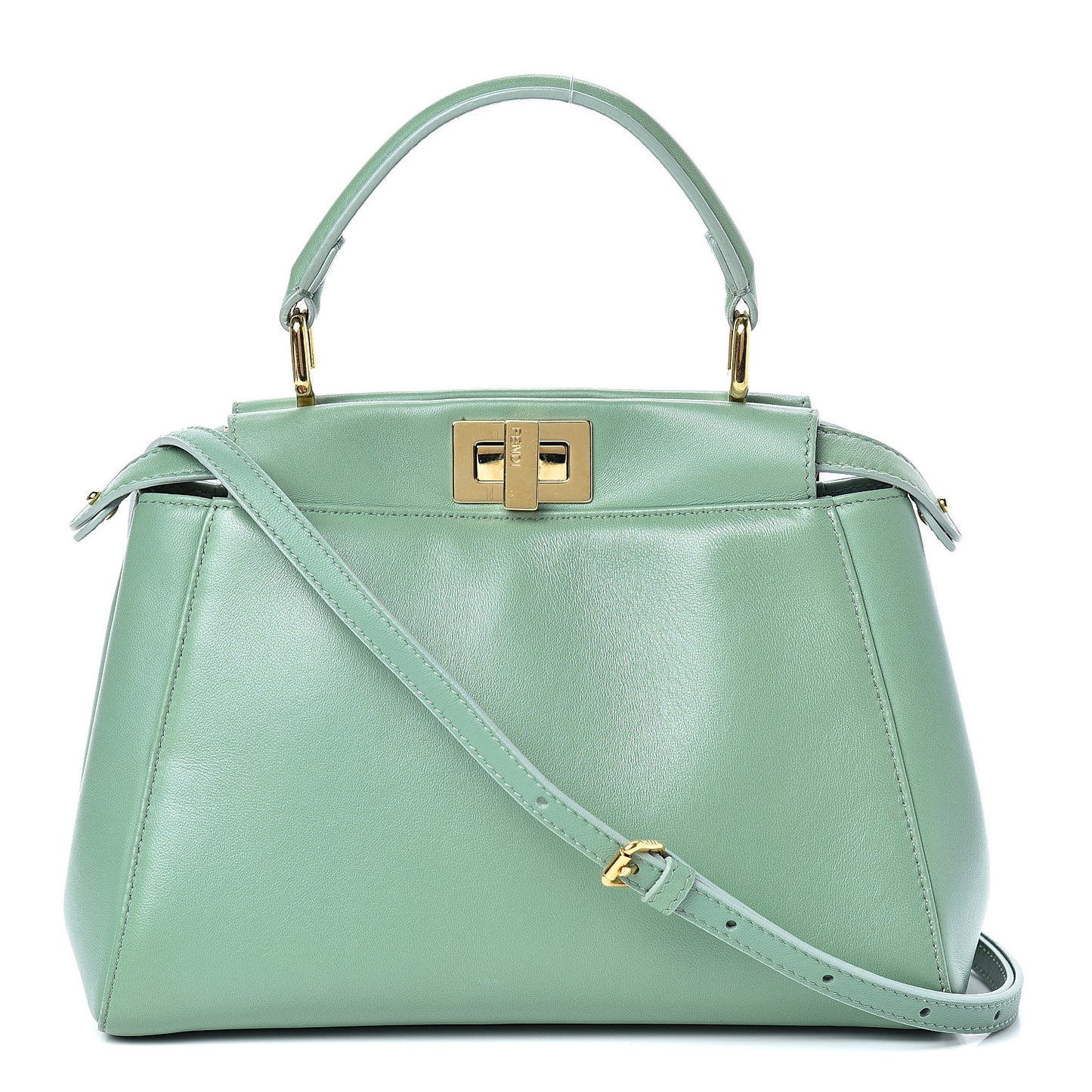 Nappa Mini Peekaboo Iconic Satchel Menta