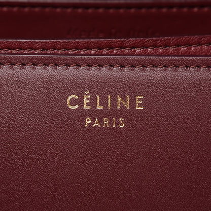 Celine Box Calfskin Medium Classic Box Flap Bag Burgundy 6 of 11