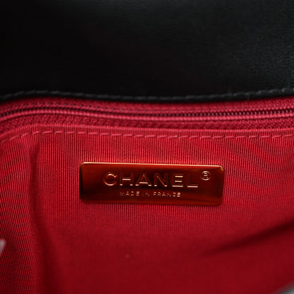 Chanel Goatskin Quilted Large Chanel 19 Flap Black 7 of 10