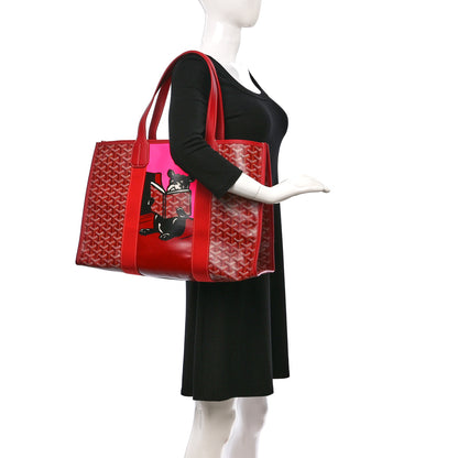 Goyard Goyardine Villette Tote Red 2 of 10