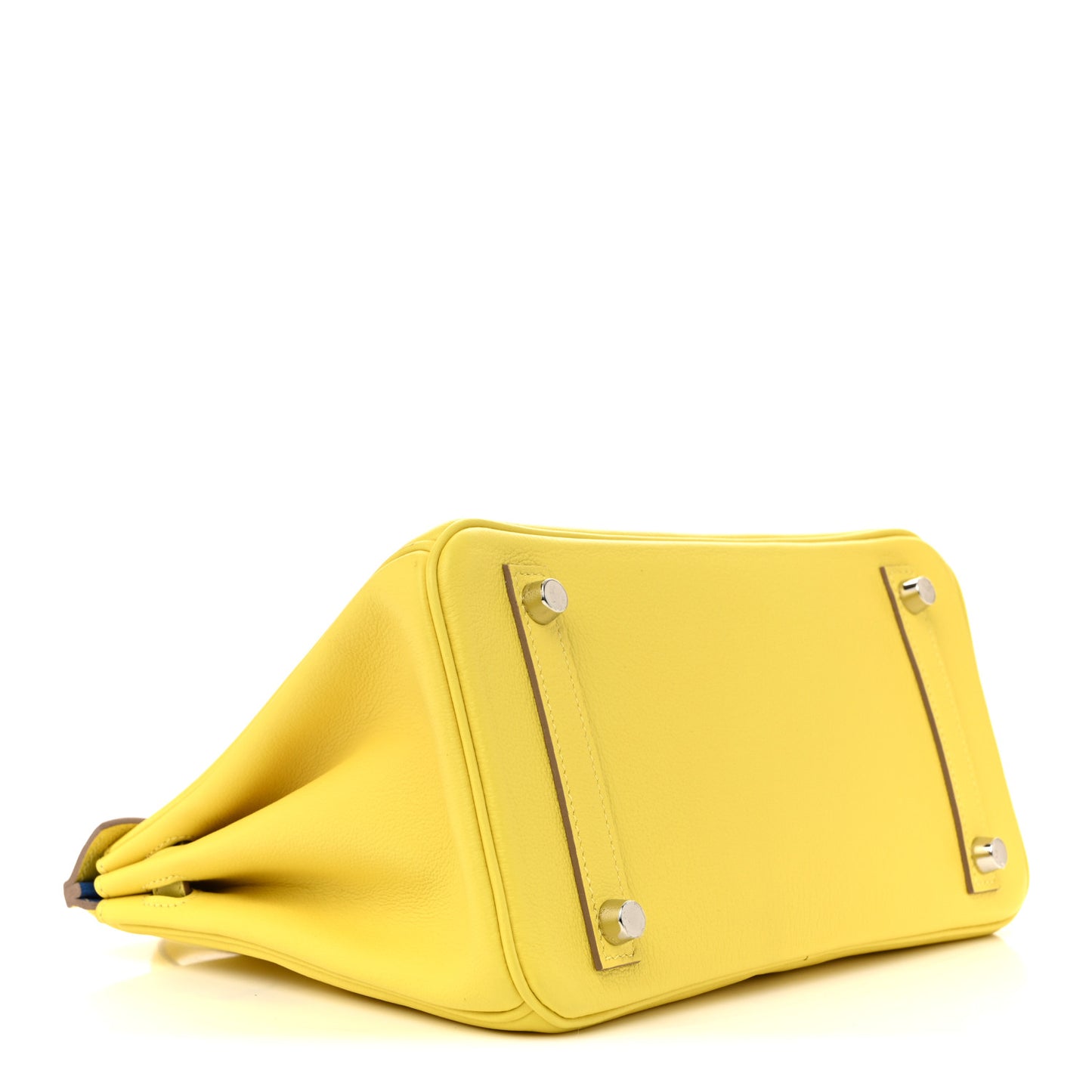 Taurillon Novillo Verso Birkin 25 Lime Bleuet