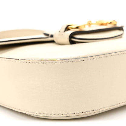 Gucci Azalea Calfskin Web Mini Horsebit 1955 Shoulder Bag Mystic White 9 of 14