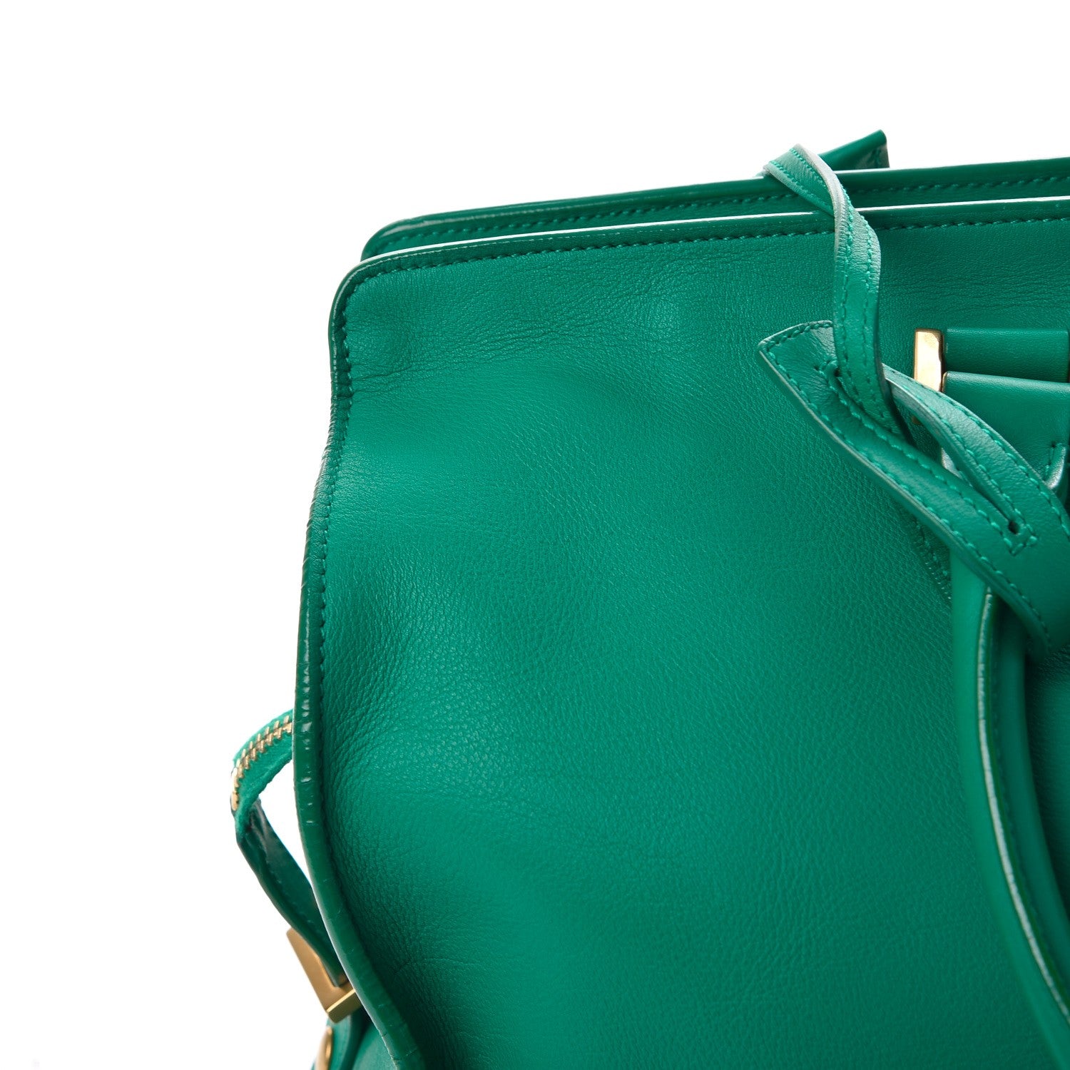 Saint Laurent Calfskin Medium Classic Y Cabas Green 14 of 14