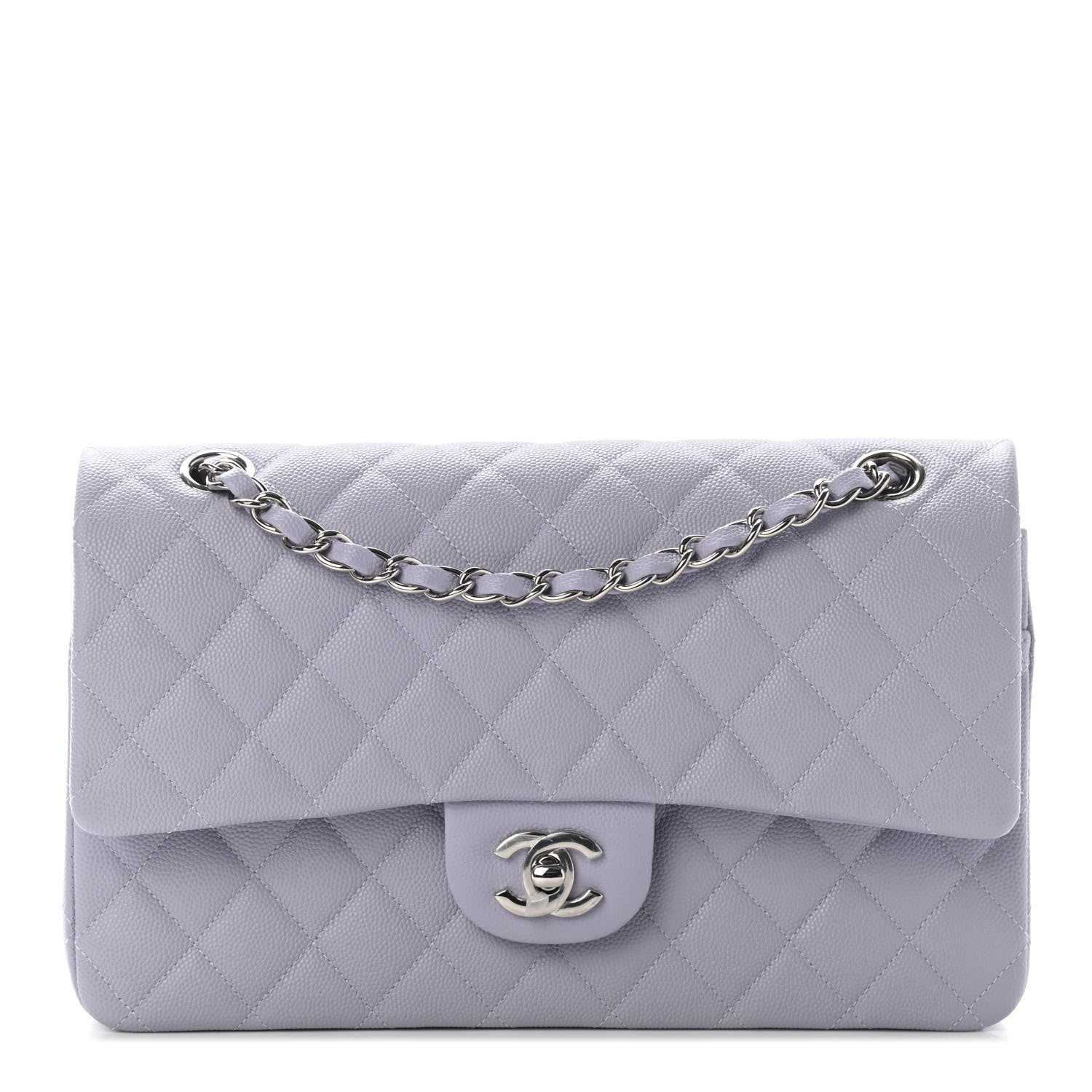 Chanel Caviar Quilted Medium Double Flap Light Purple 1 of 9