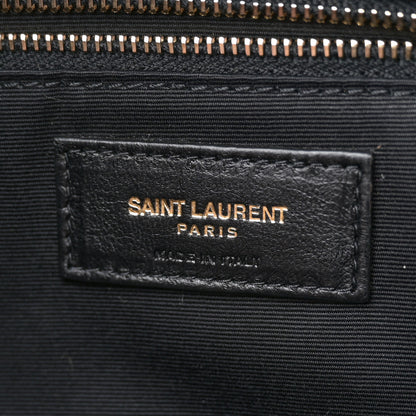 Saint Laurent Tie Dye Wool Quilted Small Loulou Puffer Monogram Chain Satchel Yellow Pacific Blue Dark Pecan 6 of 11