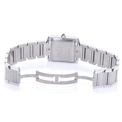 Cartier Stainless Steel 28mm Tank Francaise Automatic Watch 5 of 6