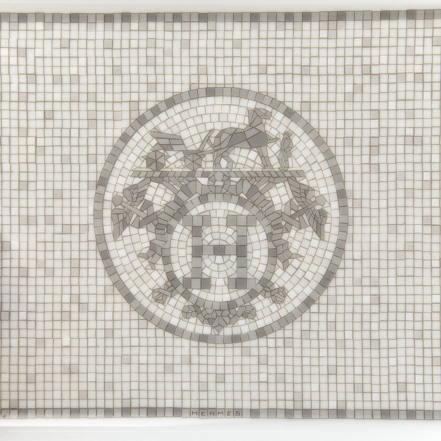 Porcelain Mosaique Au 24 Sushi Plate Platine