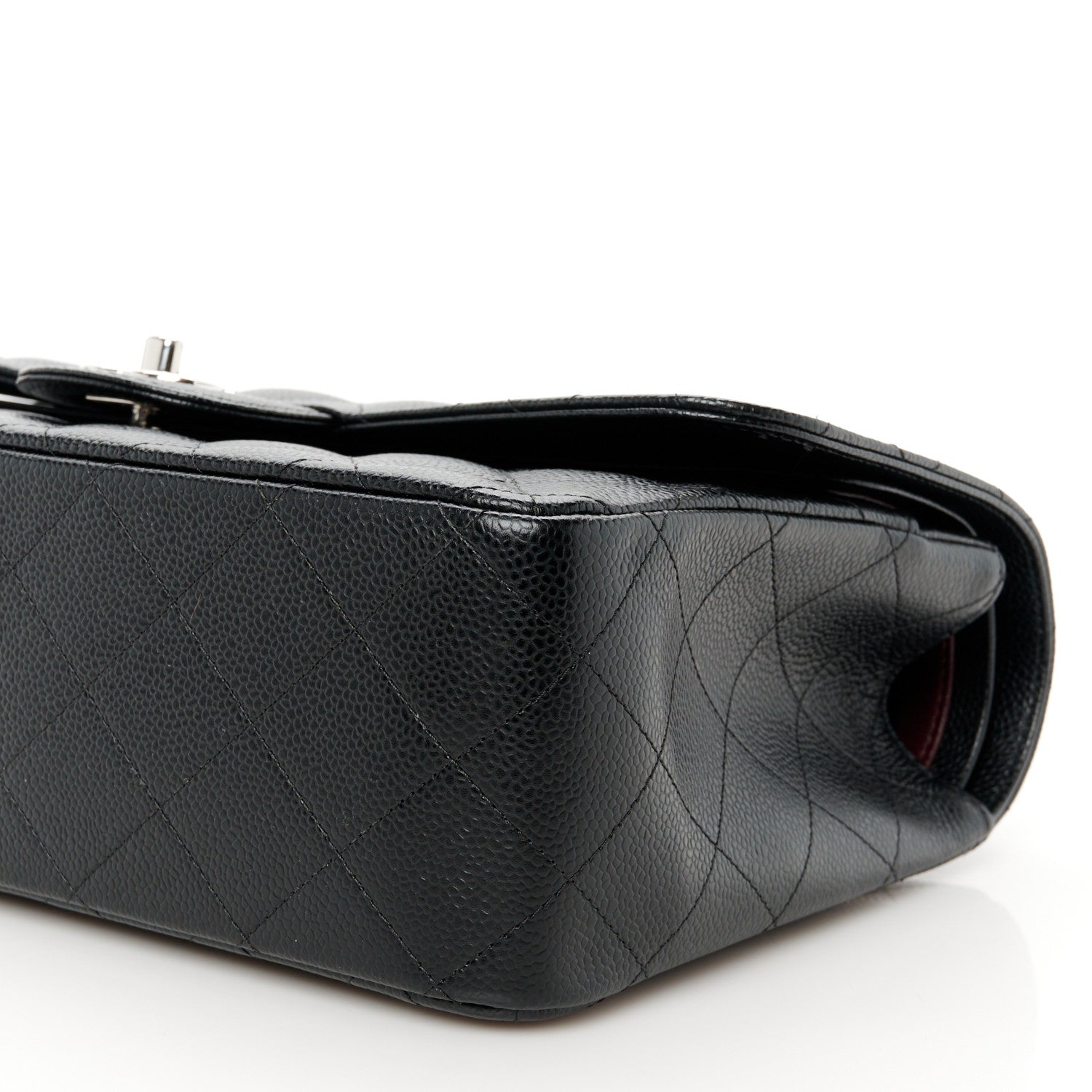 Chanel Caviar Quilted Jumbo Double Flap Black 11 of 12