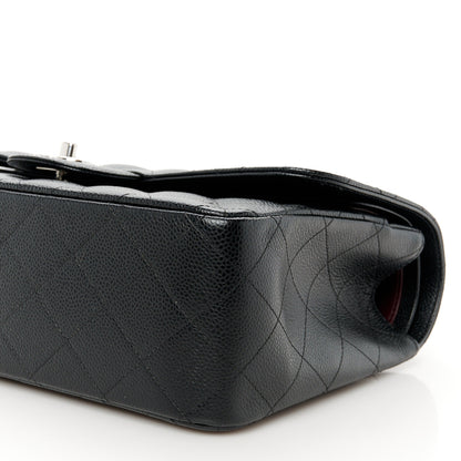 Chanel Caviar Quilted Jumbo Double Flap Black 11 of 12
