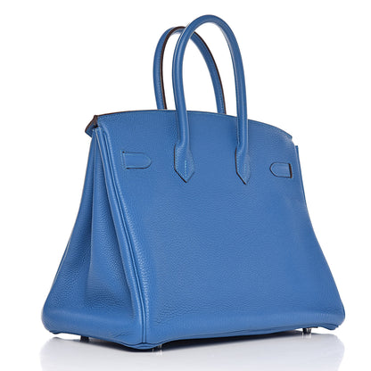 Hermes Togo Birkin 35 Bleu France 3 of 18