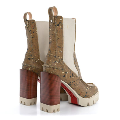 Christian Louboutin Gomme Terrazzo Glory 100 Booty 38 Multicolor Whiskey 5 of 13