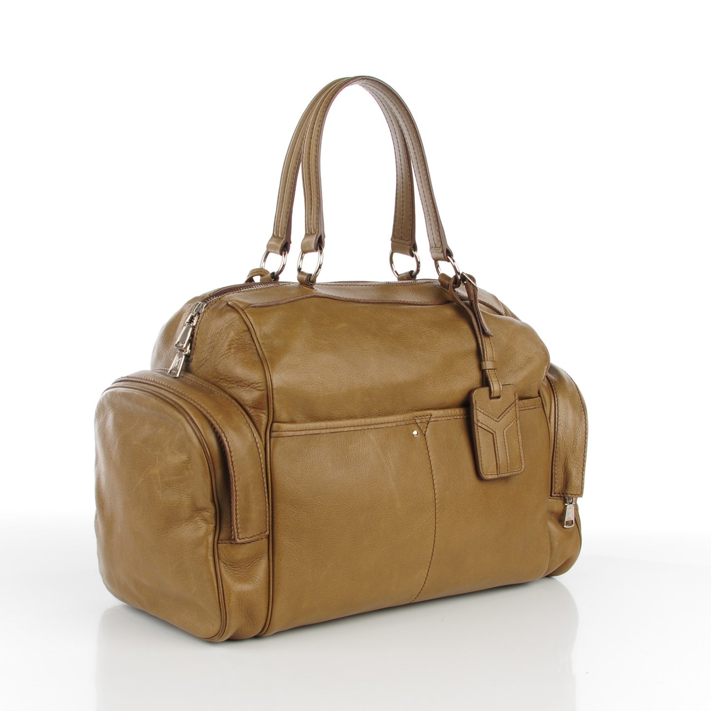 Calfskin Large Vanity Bowler Green