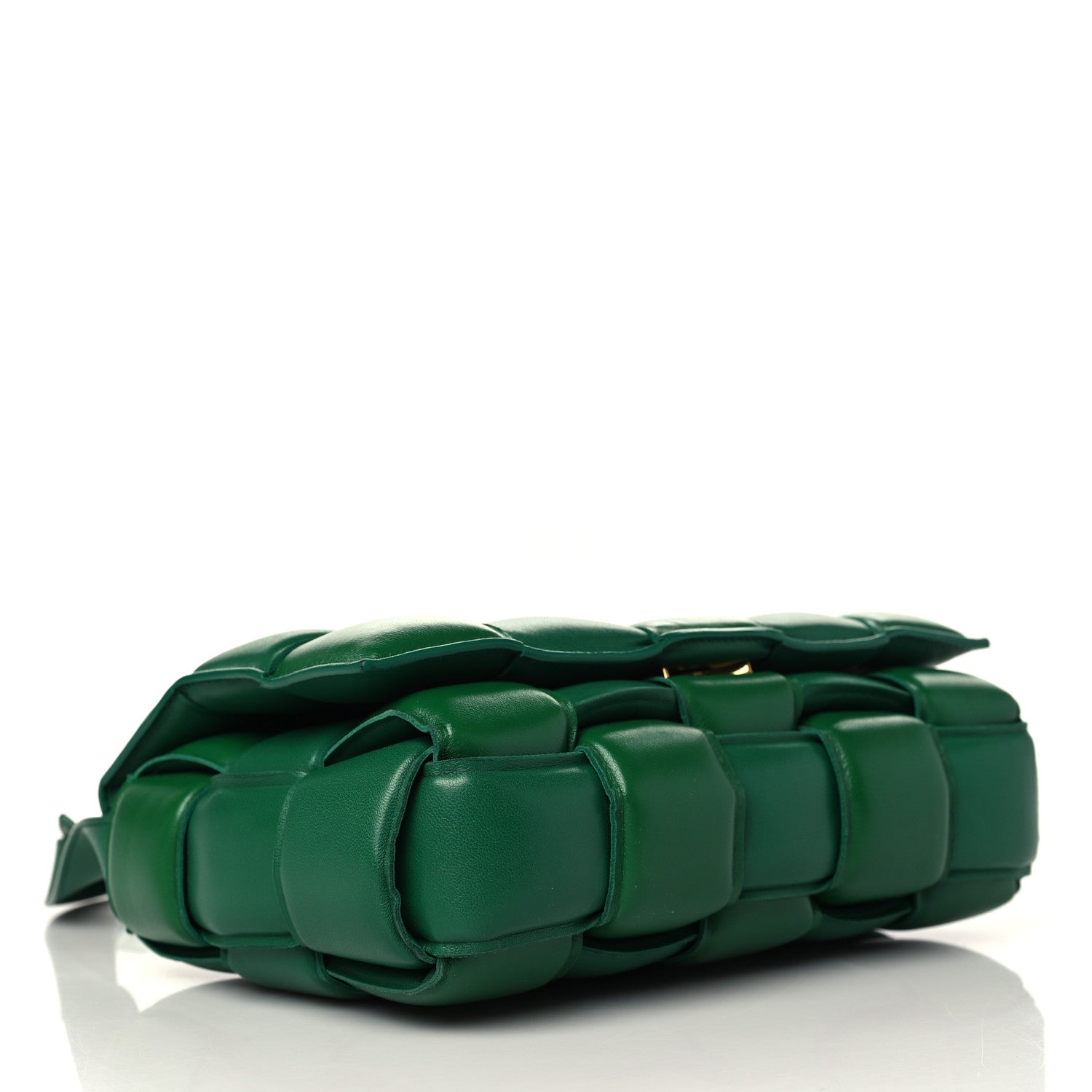 Bottega Veneta Nappa Maxi Intreccio Padded Cassette Crossbody Bag Racing Green 4 of 10