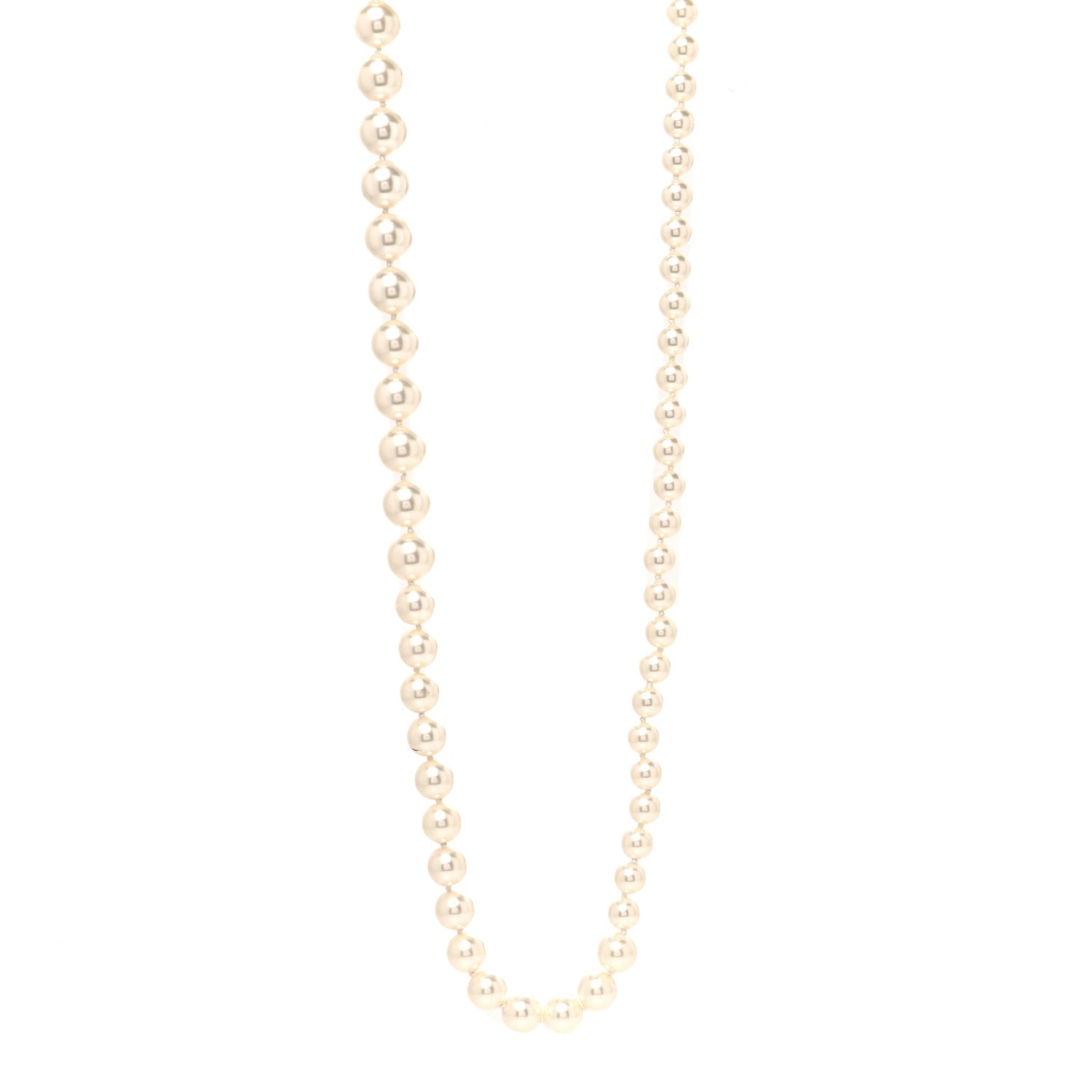 Chanel Pearl CC Long Necklace Gold 1 of 5