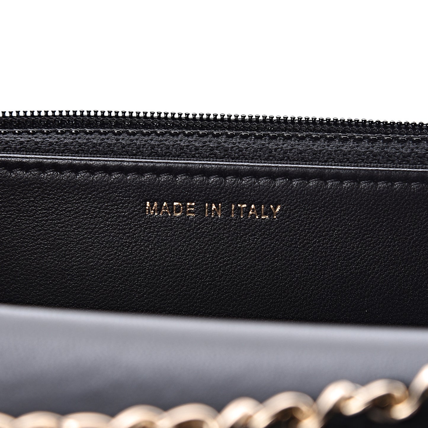Lambskin Quilted Trendy CC Wallet On Chain WOC Black