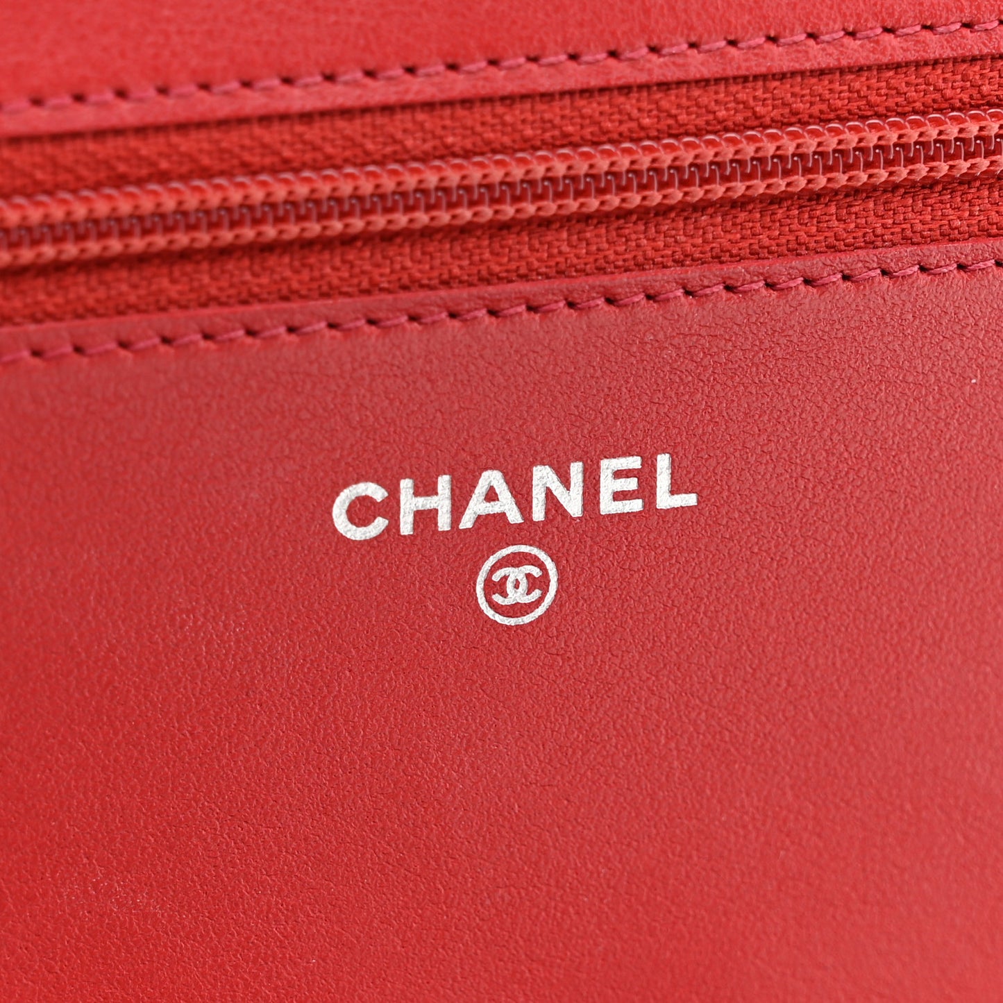 Caviar Quilted Boy Wallet On Chain WOC Red Red