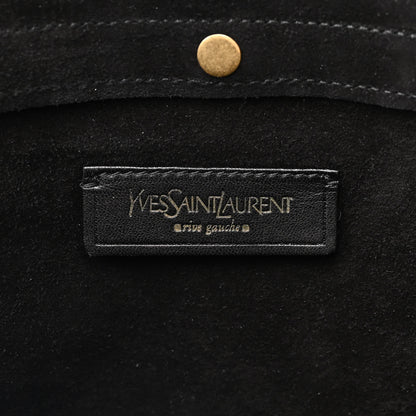 Saint Laurent Ostrich Large Muse Two Black Gold 7 of 11