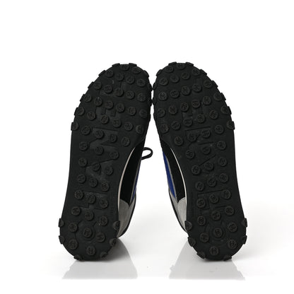 Chanel Nylon Calfskin CC Sneakers 39 Blue Black Grey 5 of 7