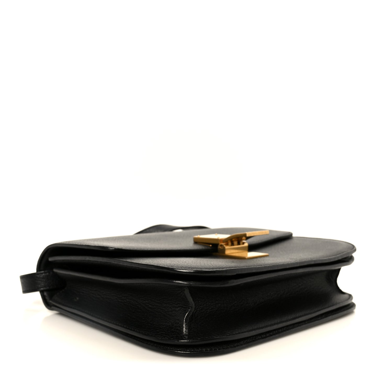 Goatskin Medium Classic Box Flap Bag Black