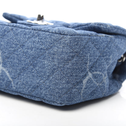 Chanel Denim CC Quilted Mini Square Flap Blue 10 of 11