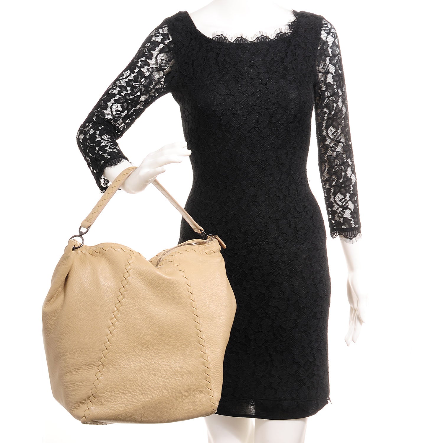 Bottega Veneta Cervo Deerskin Large Hobo Caramel 4 of 8