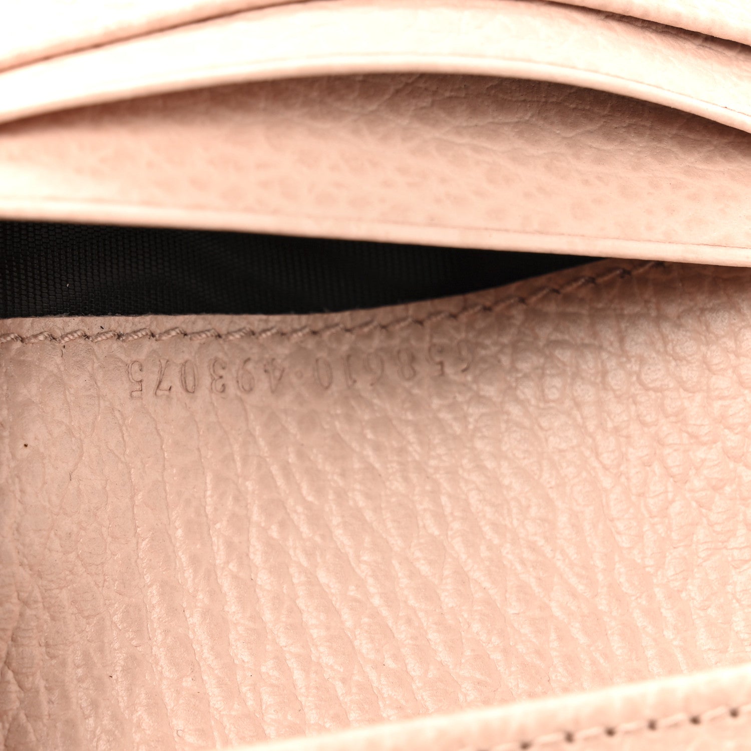 Gucci Dollar Calfskin GG Supreme Monogram GG Marmont Card Case Perfect Pink Beige Mystic White 7 of 8