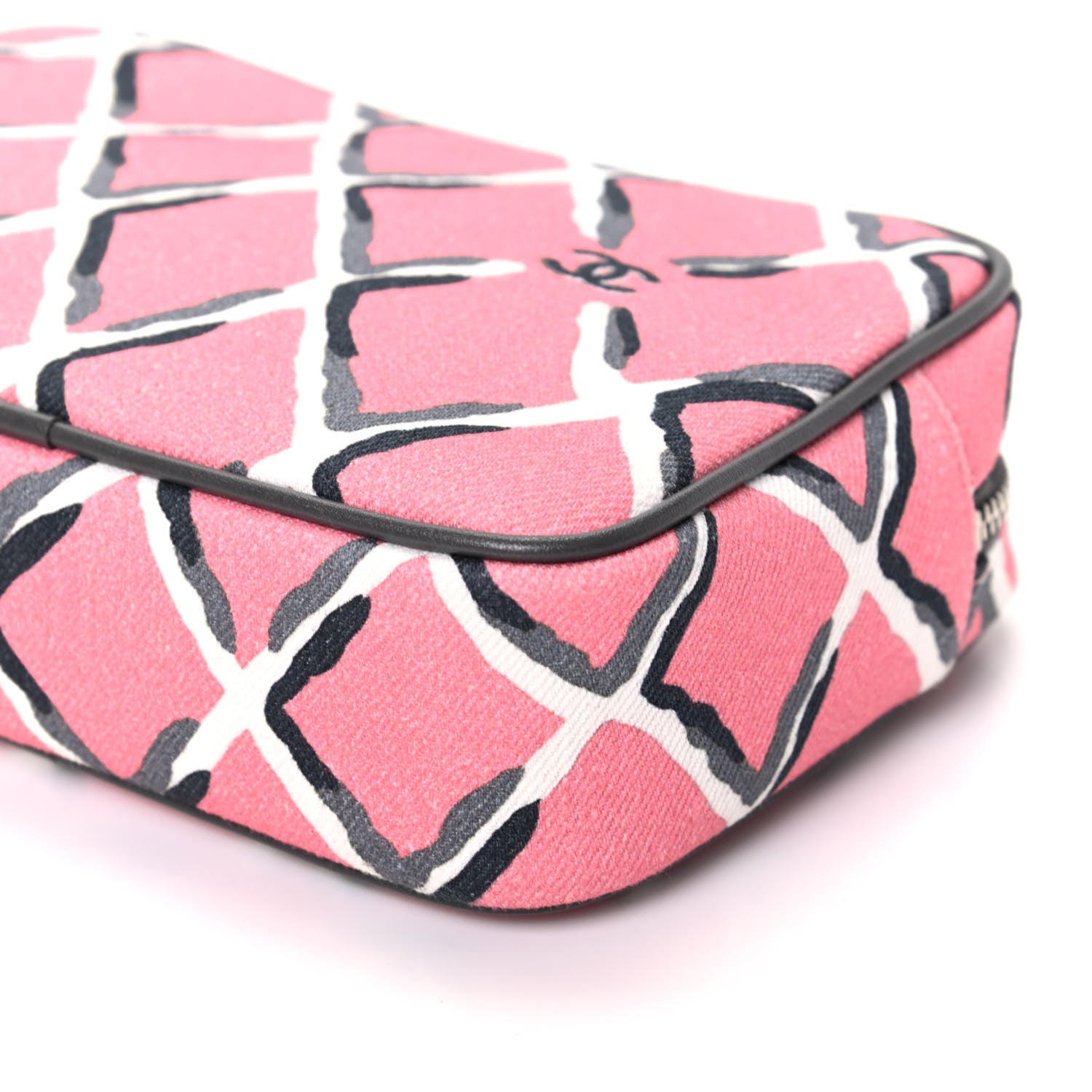 Chanel Canvas Airline Cosmetic Case Pink 9 of 9
