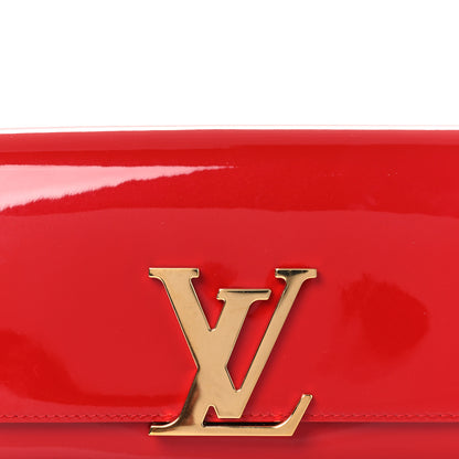 Louis Vuitton Patent Louise Clutch Cherry 7 of 10