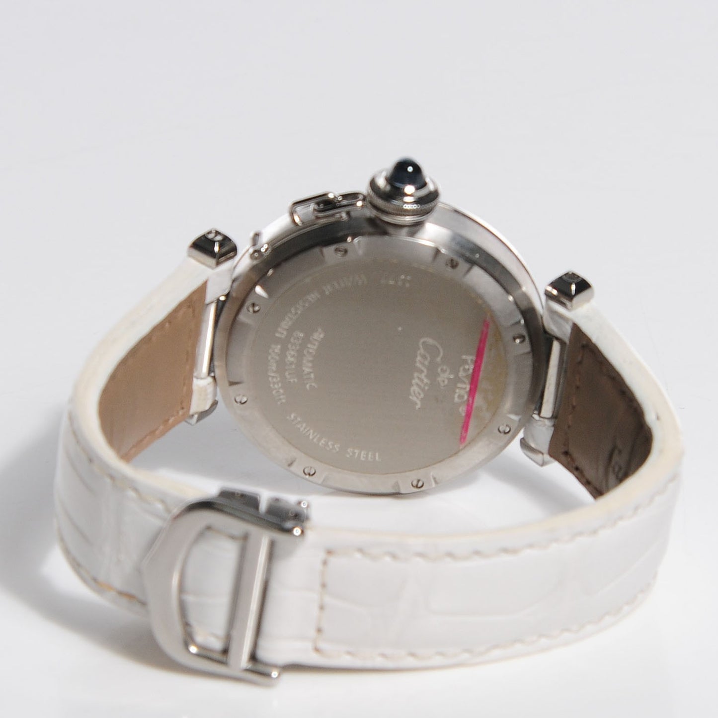 Stainless Steel Alligator Mother of Pearl 35mm Pasha C Automatic Watch