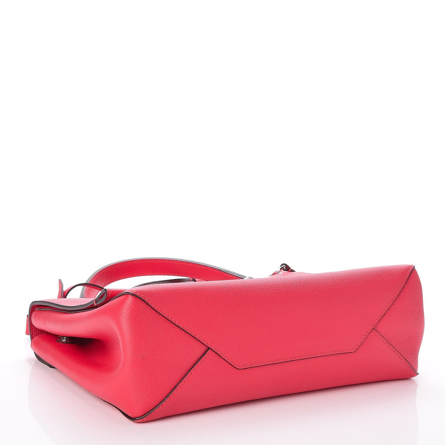 Calfskin Lockme II Top Handle Poppy