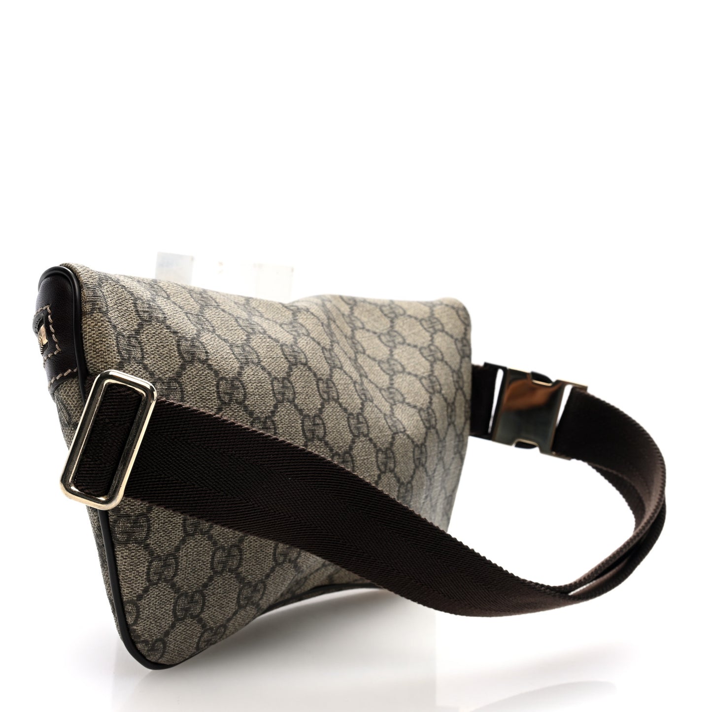 GG Supreme Monogram Belt Bag Dark Brown
