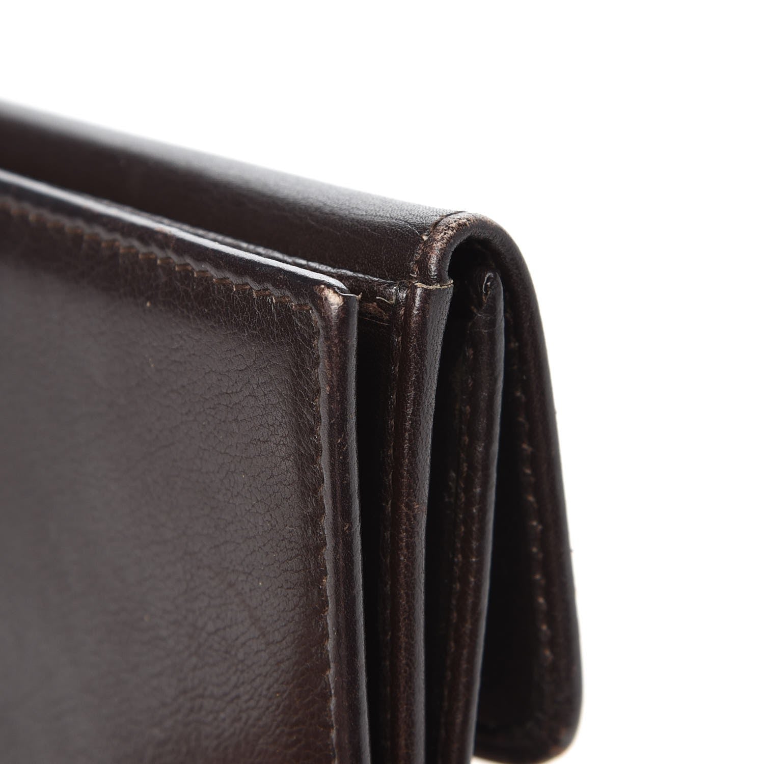 Gucci Calfskin Bamboo Continental Wallet Brown 14 of 16