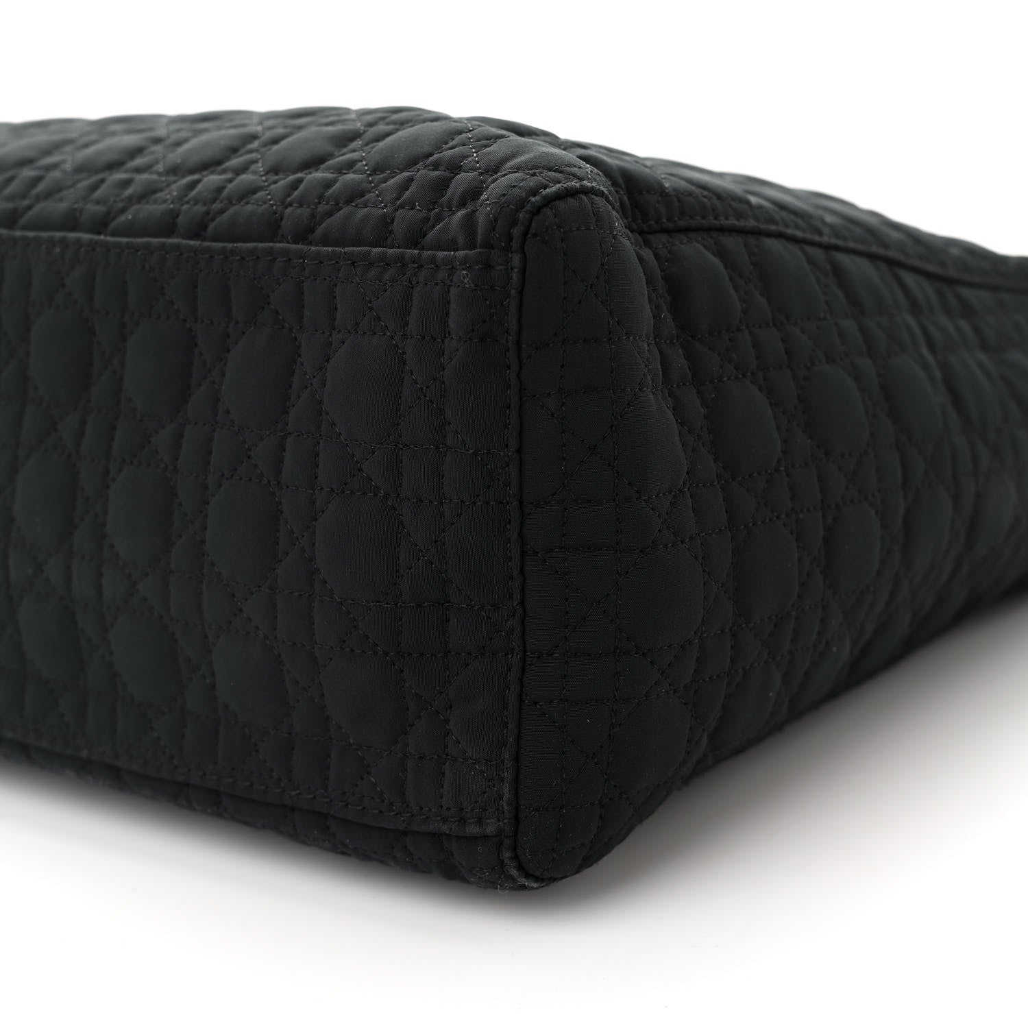 Christian Dior Nylon Cannage Large Lady Dior Black 9 of 10