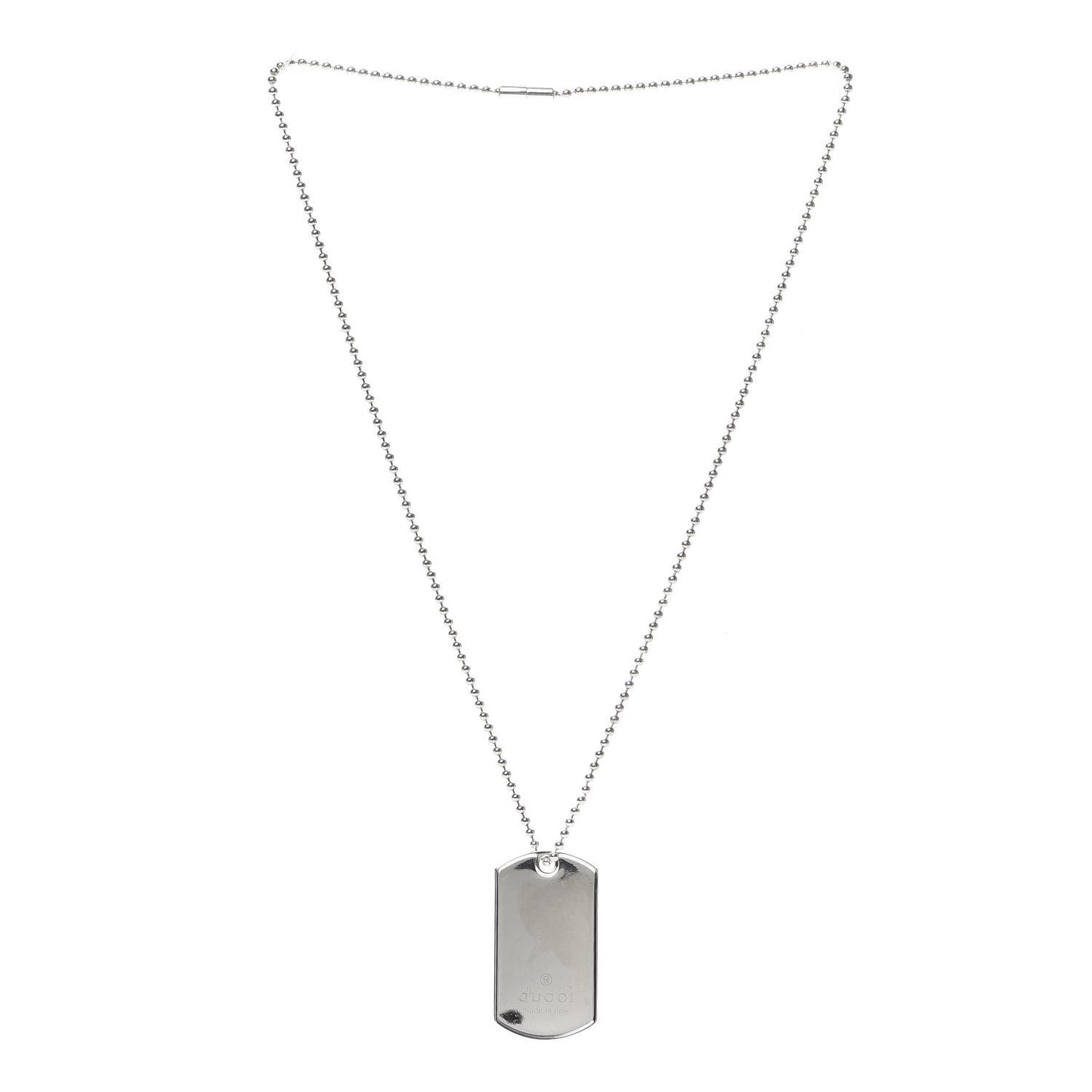 Sterling Silver Dog Tag Necklace