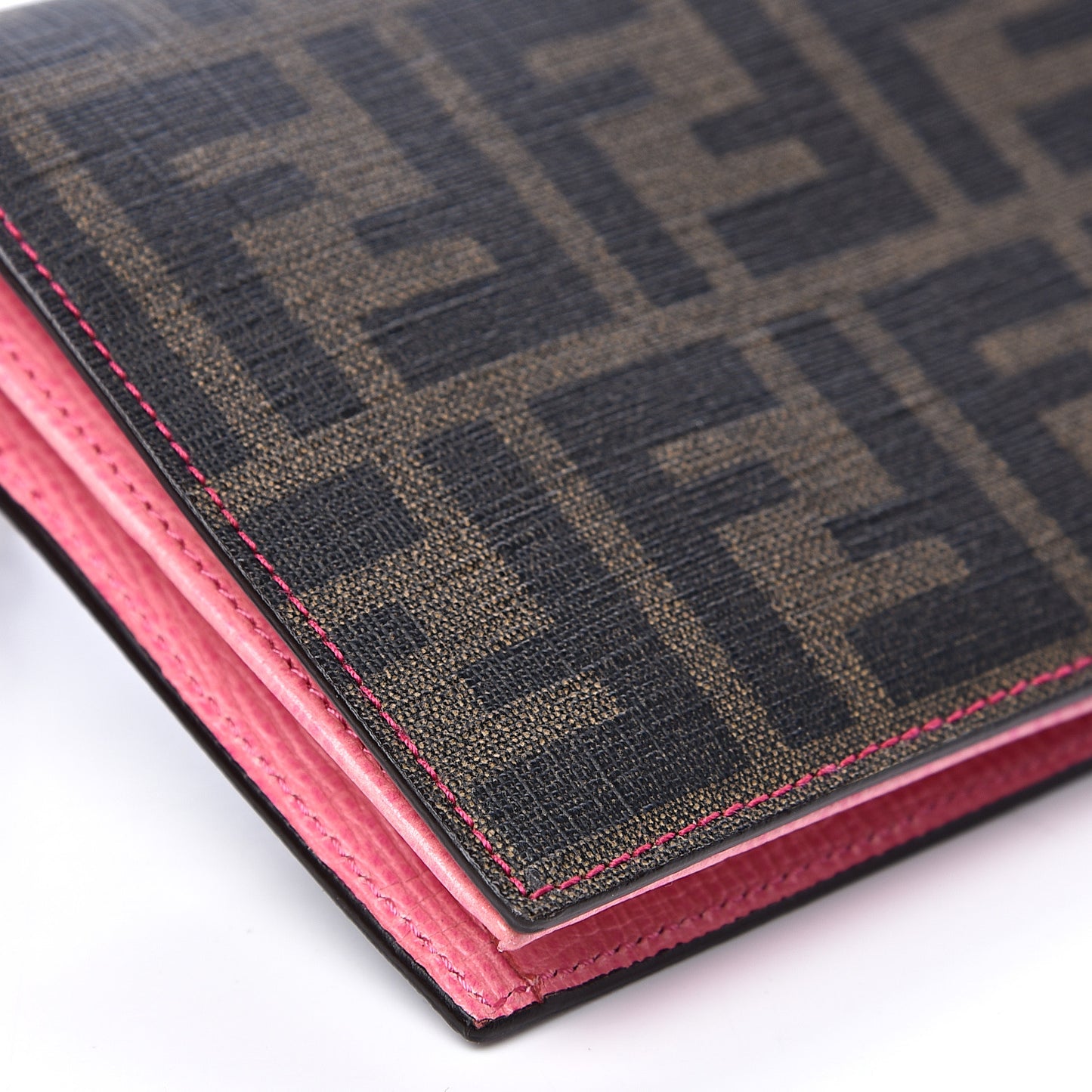 Zucca Spalmati Vitello Elite Chain Clutch Tobacco Fuxia Fragola
