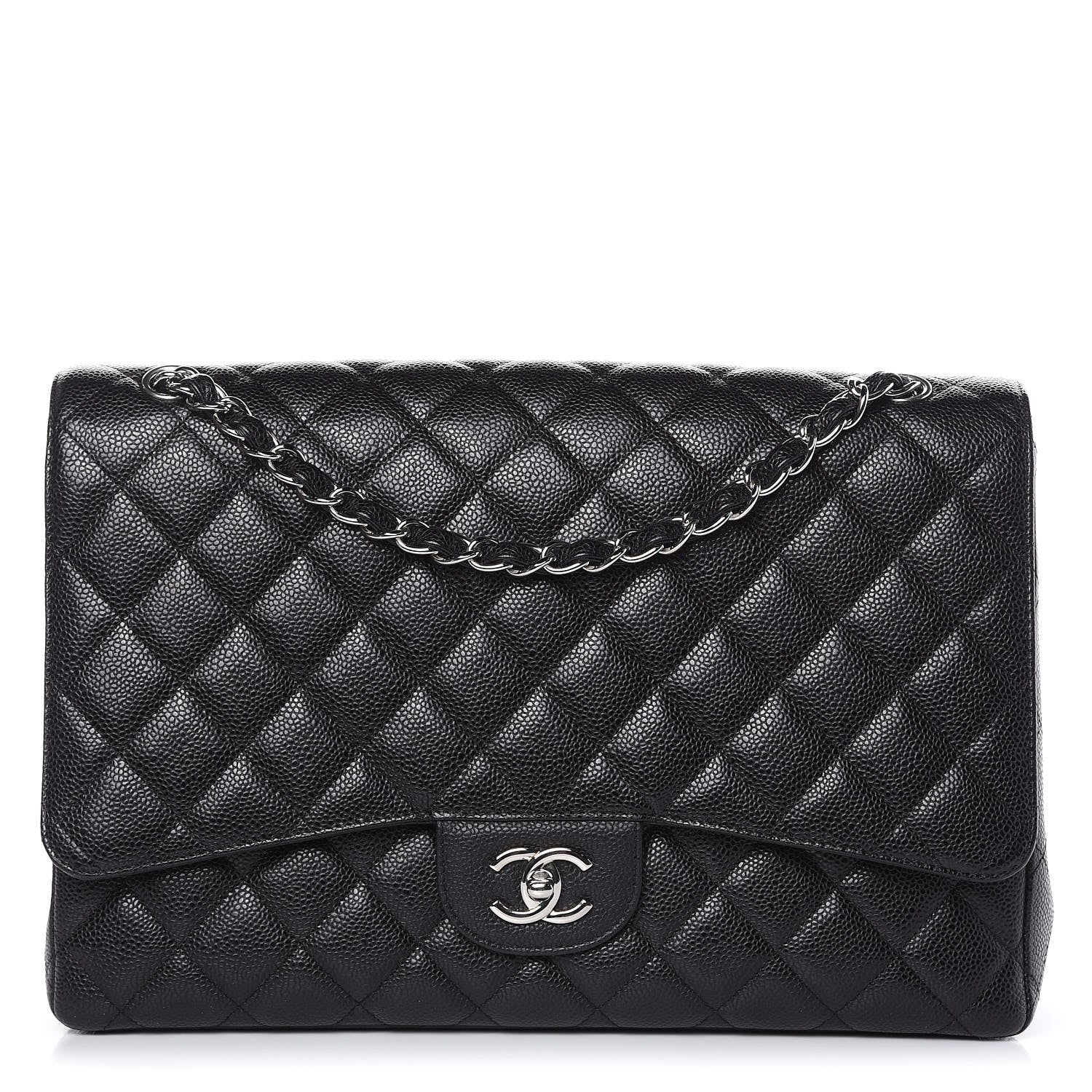 Chanel Caviar Quilted Maxi Single Flap Black 1 of 14
