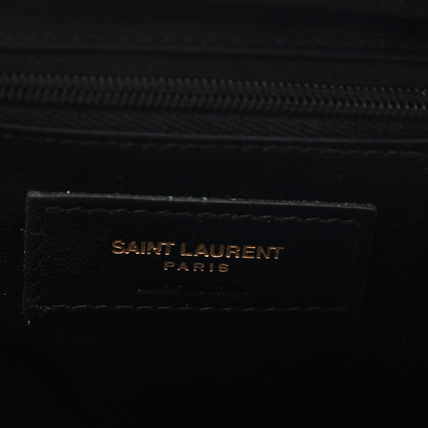 Saint Laurent Lambskin Calypso Cosmetic Case Black 6 of 8
