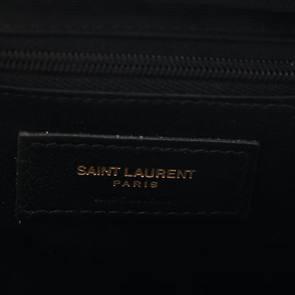 Saint Laurent Lambskin Calypso Cosmetic Case Black 6 of 8